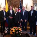 Canciller Álvaro Leyva y ministro de Defensa Iván Velásquez conversaron con congresistas de EE. UU.