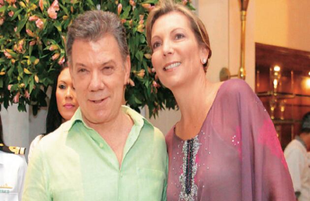 Juan Manuel Santos y María Clemencia de Santos.