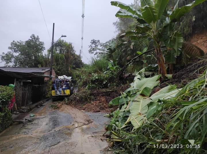 El recrudecimiento del invierno empieza a generar dificultades en algunos puntos de Caldas, dónde la saturación por exceso de agua hace ceder el suelo