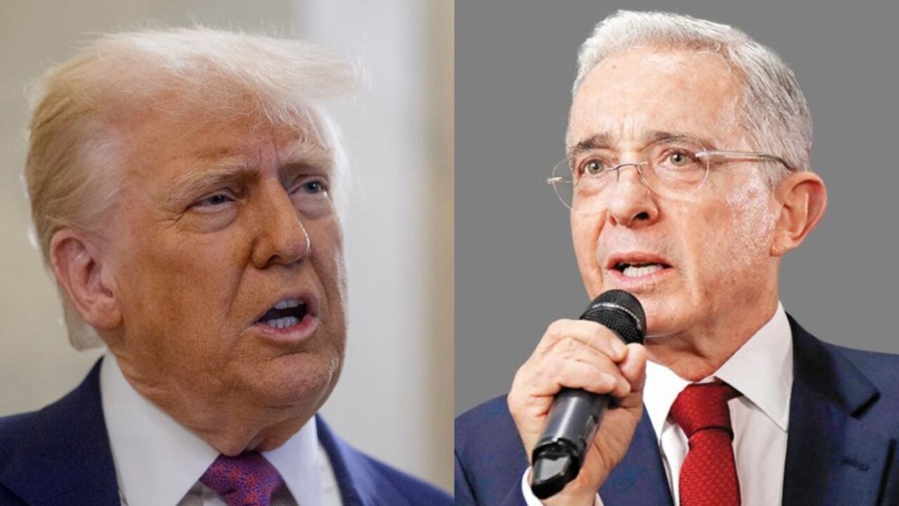Donald Trump y Álvaro Uribe.