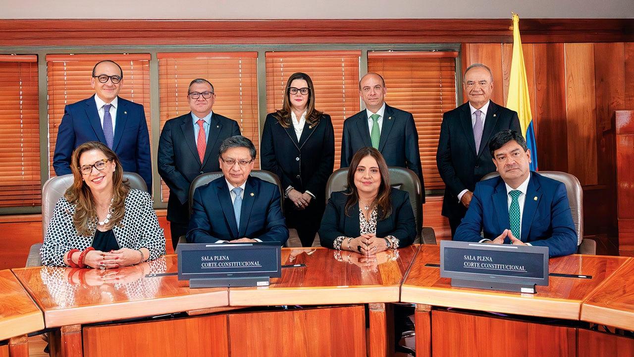 Los integrantes de la Corte Constitucional.