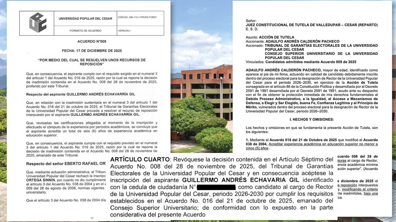 Documentos en poder de SEMANA. 