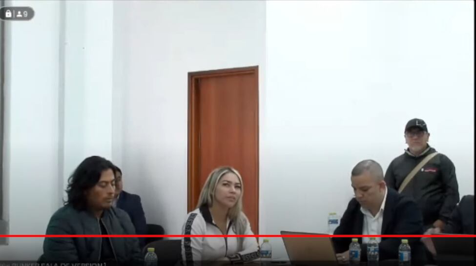 Day Vásquez en audiencia judicial.