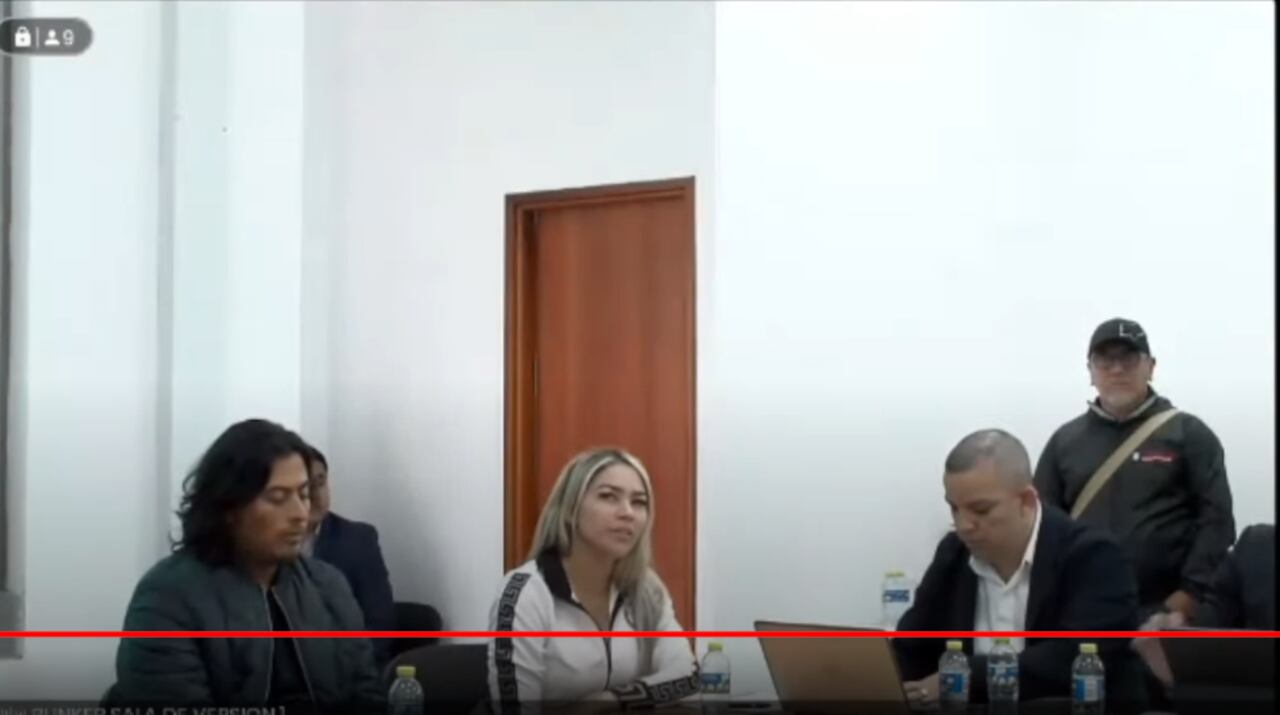 Day Vásquez en audiencia judicial.