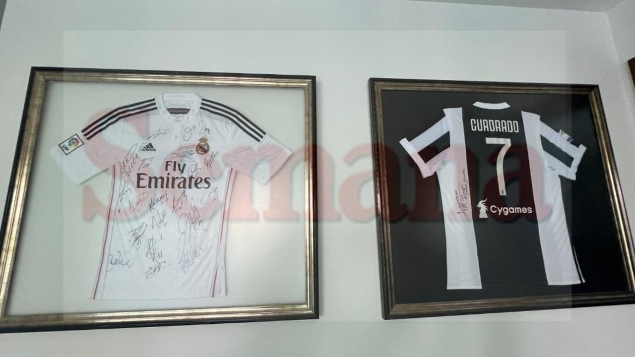 Exclusivo: el narco-extraditable que tenía camisetas firmadas por Cristiano Ronaldo y Cuadrado en su lujosa mansión en Medellín.