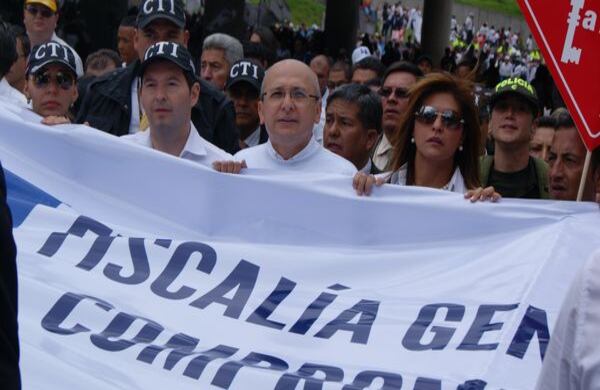 El Fiscal General dela Nación Eduardo Montealegre en representación del compromiso del Estado por el proceso de paz con las FARC. Fotografía: Edwin Tamayo / SEMANA