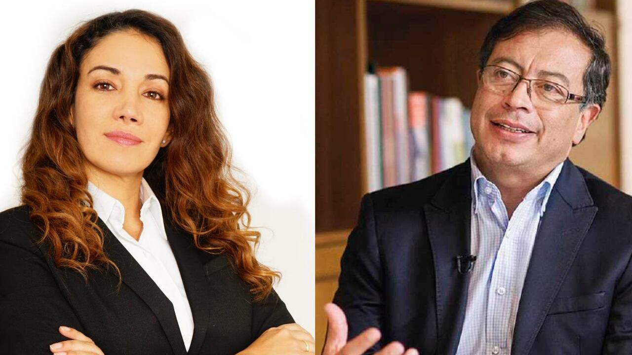 La abogada de estos exmilitares, Sondra Macollins Garvin y el presidente Gustavo Petro