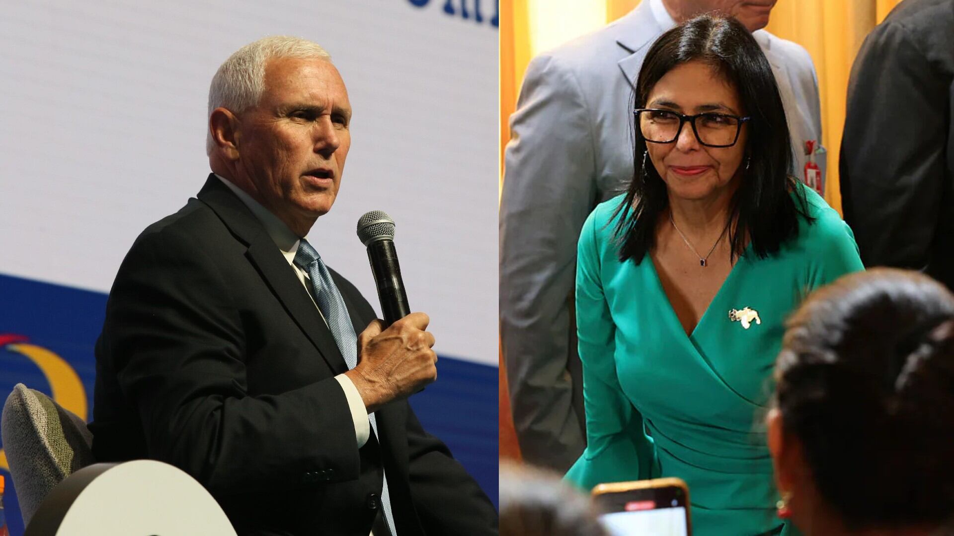 Mike Pence critica a Delcy Rodríguez