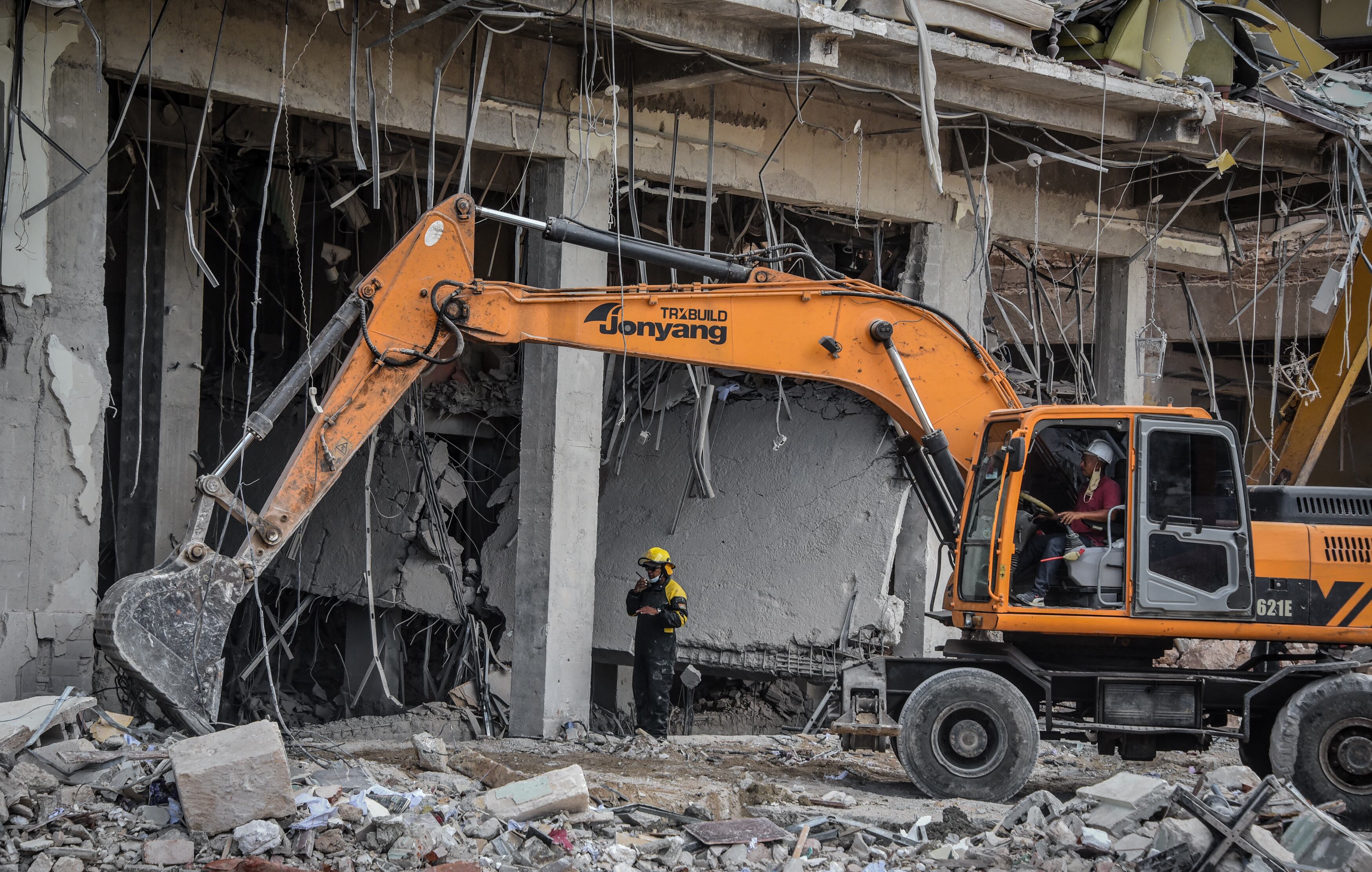 explosión en el hotel Saratoga en La Habana, Cuba (Photo by ADALBERTO ROQUE / AFP)