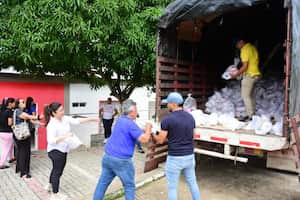 En el punto de acopio se han recibido más de 79.500 ayudas humanitarias.