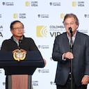 Jaime Gilinski, en la declaración junto al presidente Gustavo Petro