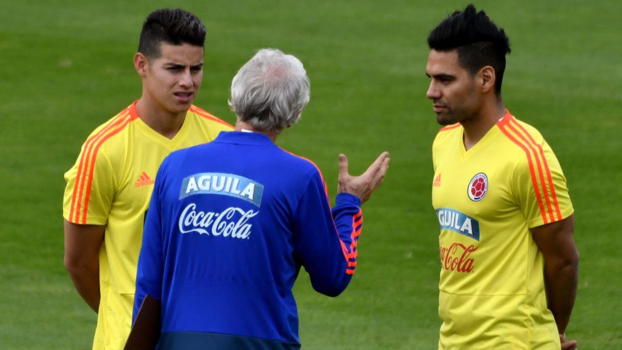 James, Pékerman y Falcao.