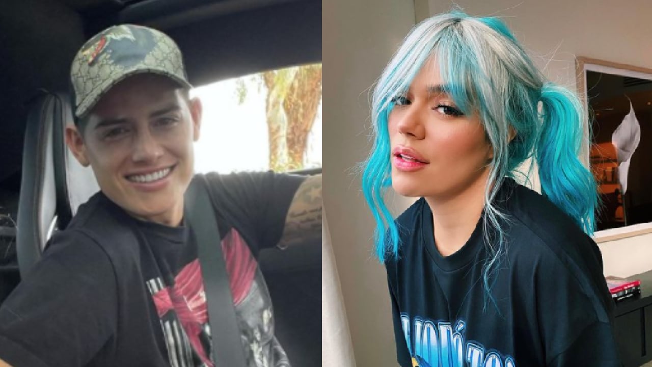 ¿Romance entre Karol G y James Rodríguez? El cruce en redes que da pista sobre su acercamiento. Fotomontaje Semana @jamesrodriguez10 @karolg