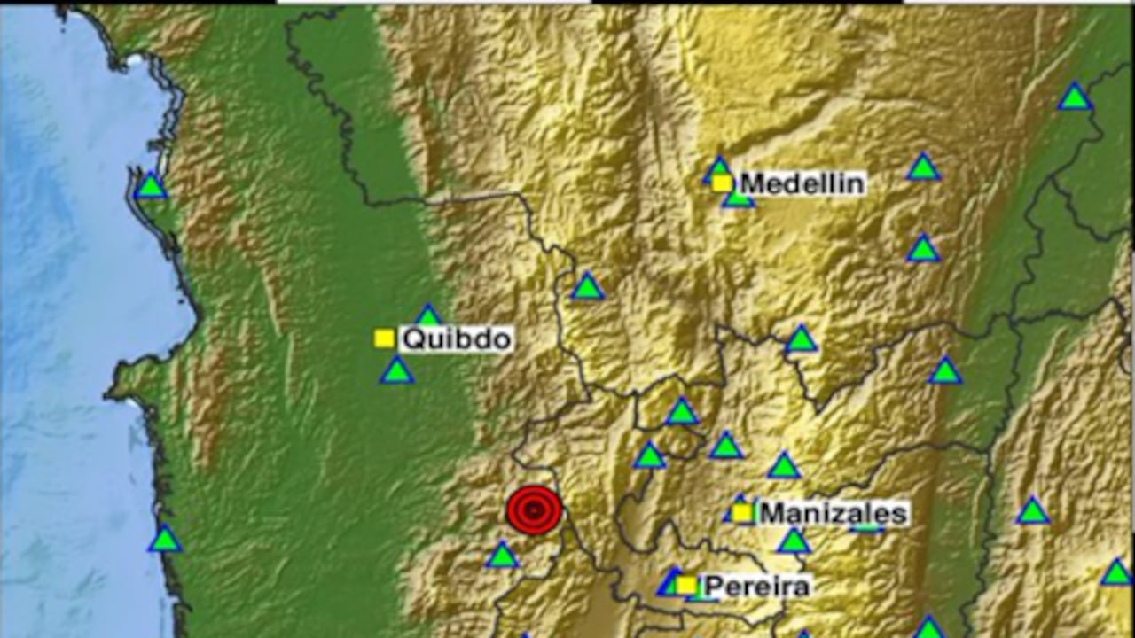 Mapa del sismo.