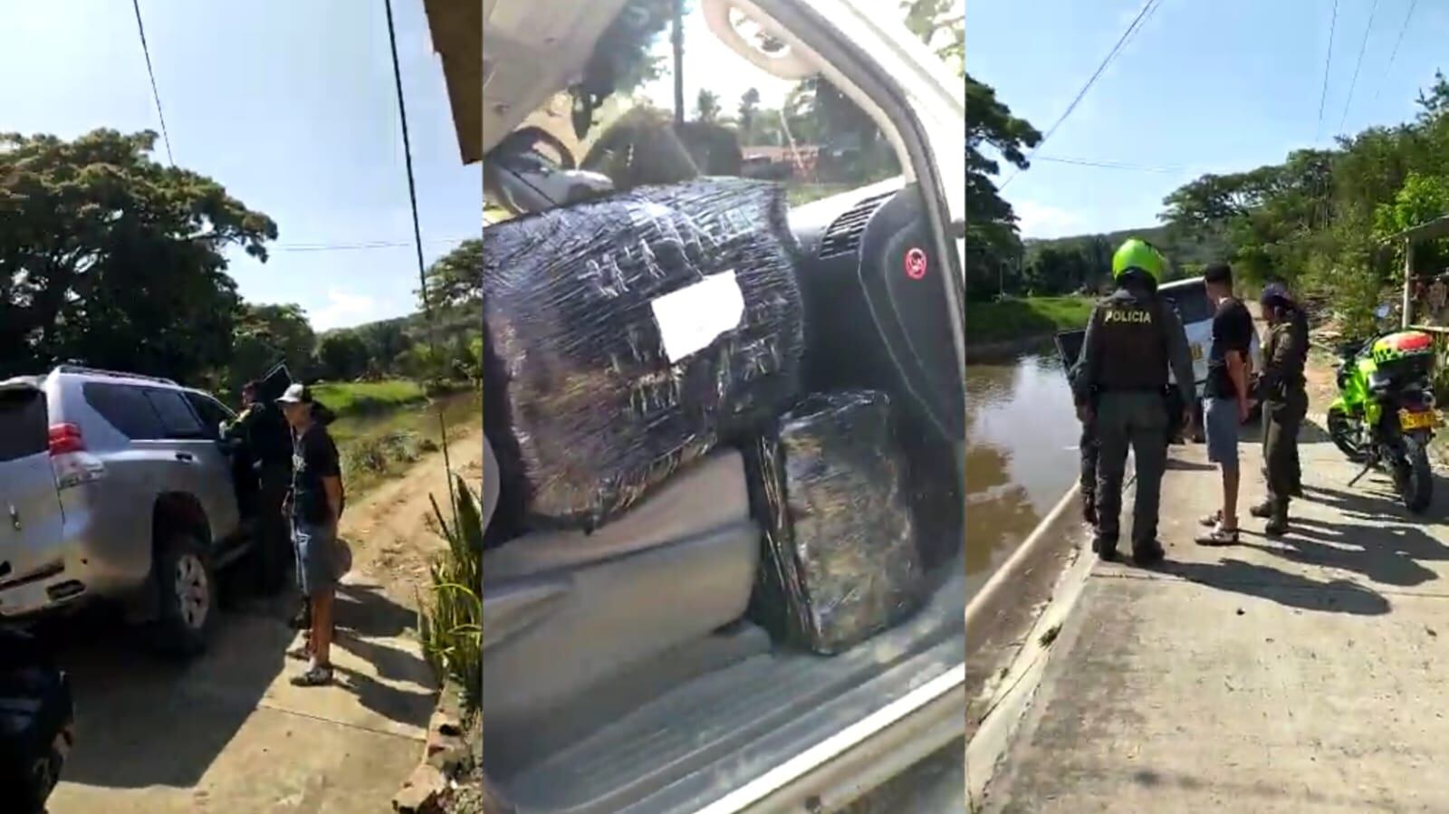 Captura e incautación de marihuana en Roldanillo, Valle.