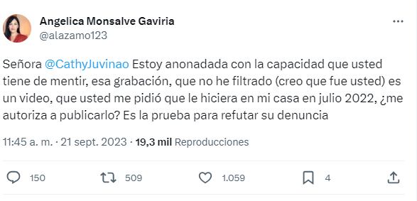 Trino de Angélica Monsalve.