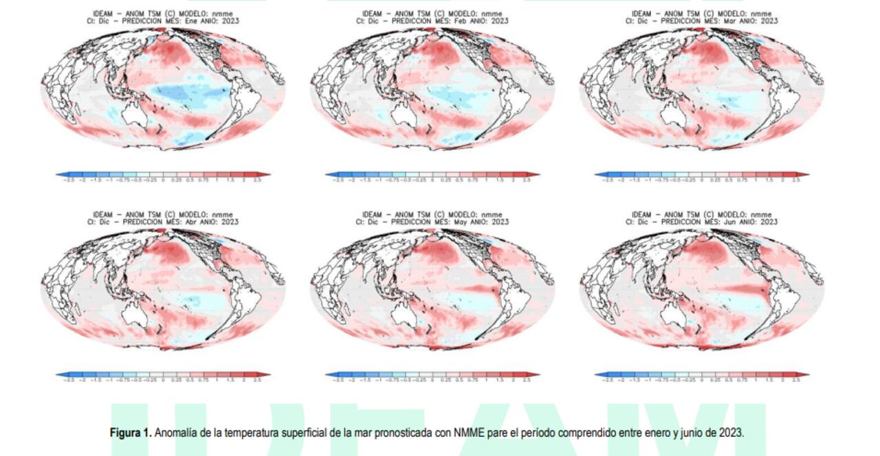 El pronóstico del fenómeno de El Niño y la Niña para el primer semestre del 2023