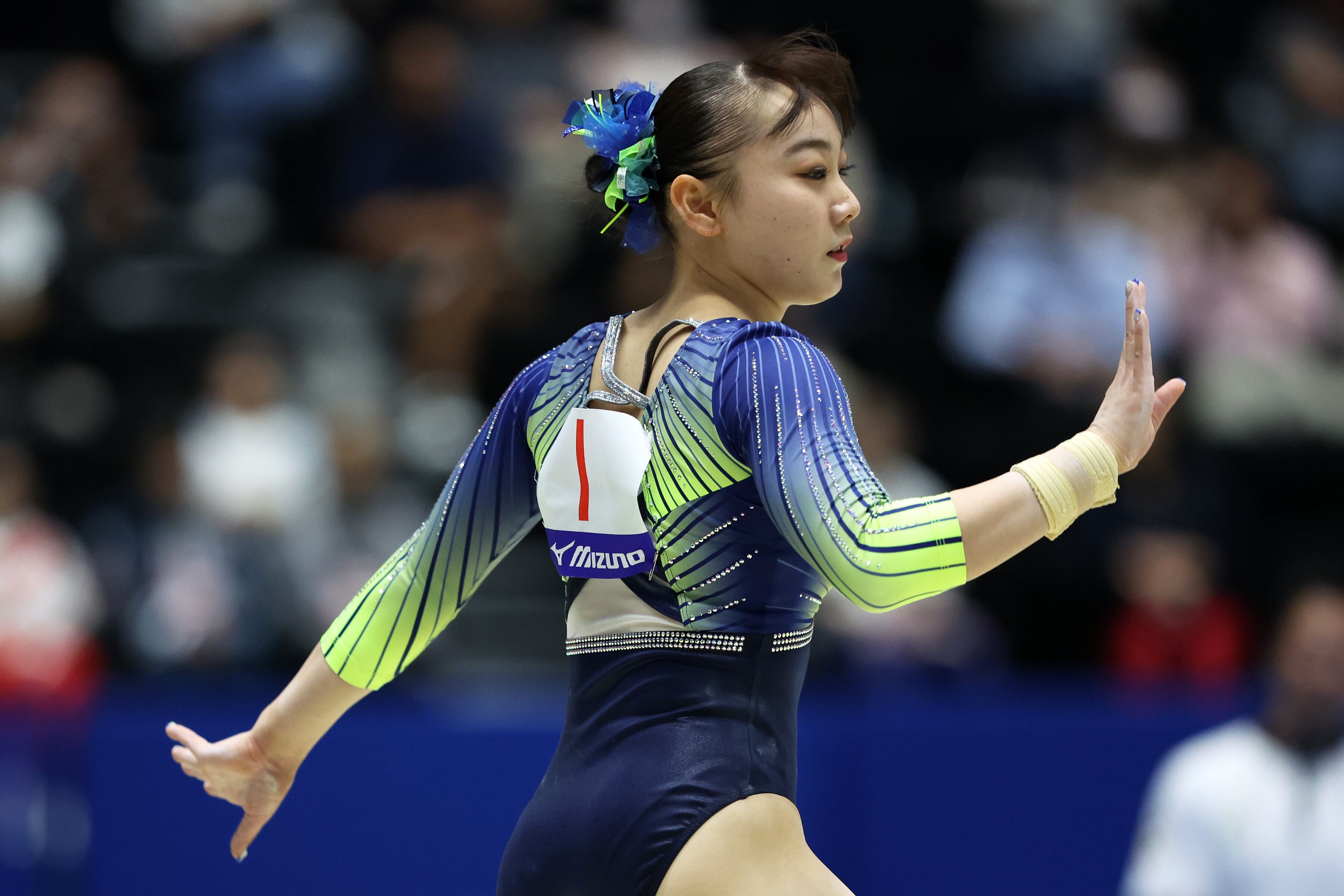 La gimnasta japonesa Shoko Miyata.