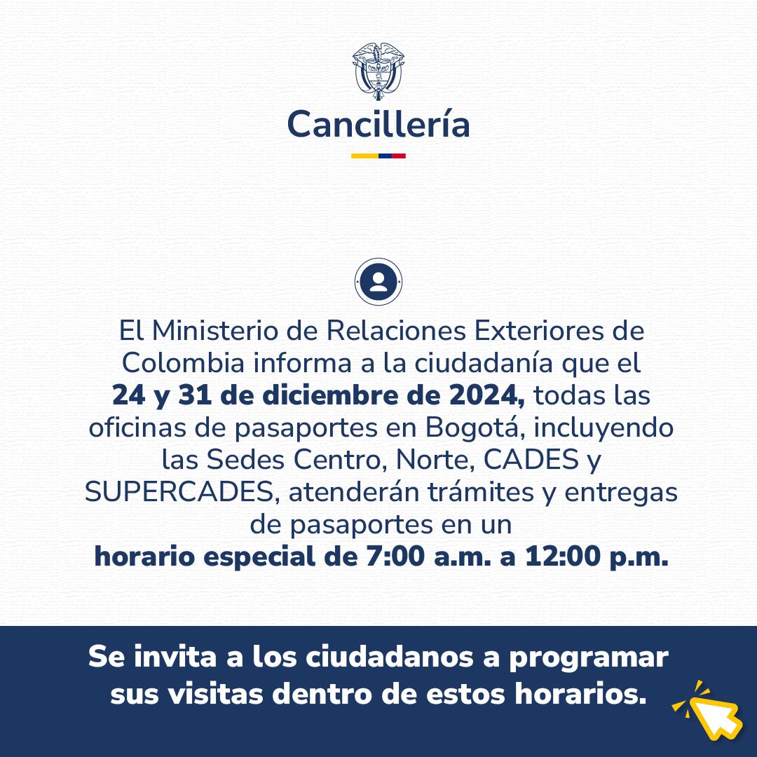 Estos ajustes en el horario son una medida temporal.