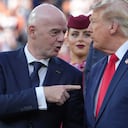 Gianni Infantino y Donald Trump en la premiación del Mundial 2026.