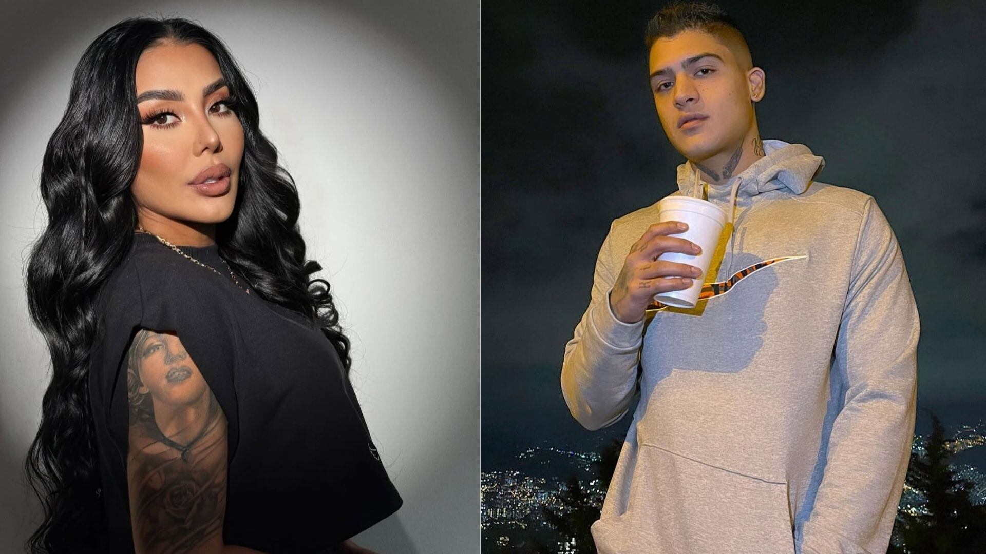 Marcela Reyes y su expareja B king, el cantante que desapareció en México.