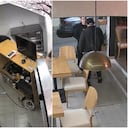 María Quevedo, dueña de la pastelería Rü Patisserie, en Usaquén, cuando fue agredida por Jesús Acosta, el empleado que le pegó