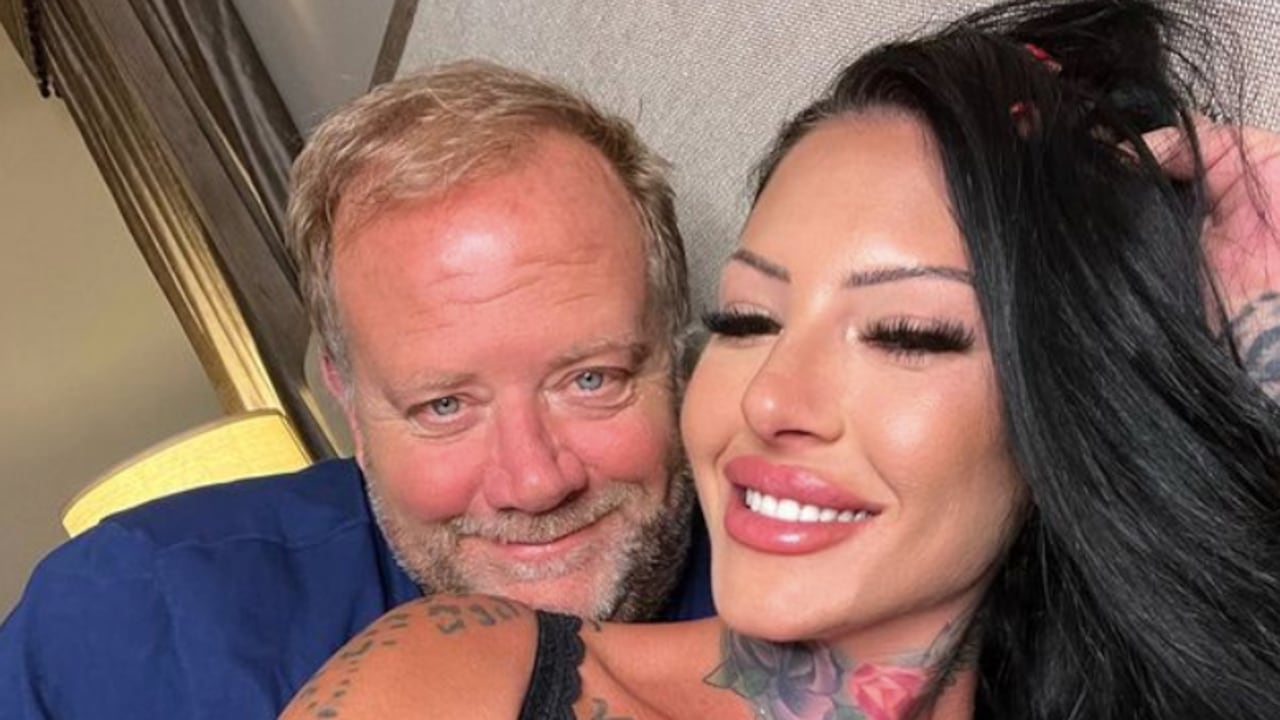 Leila Griffin junto a su esposo