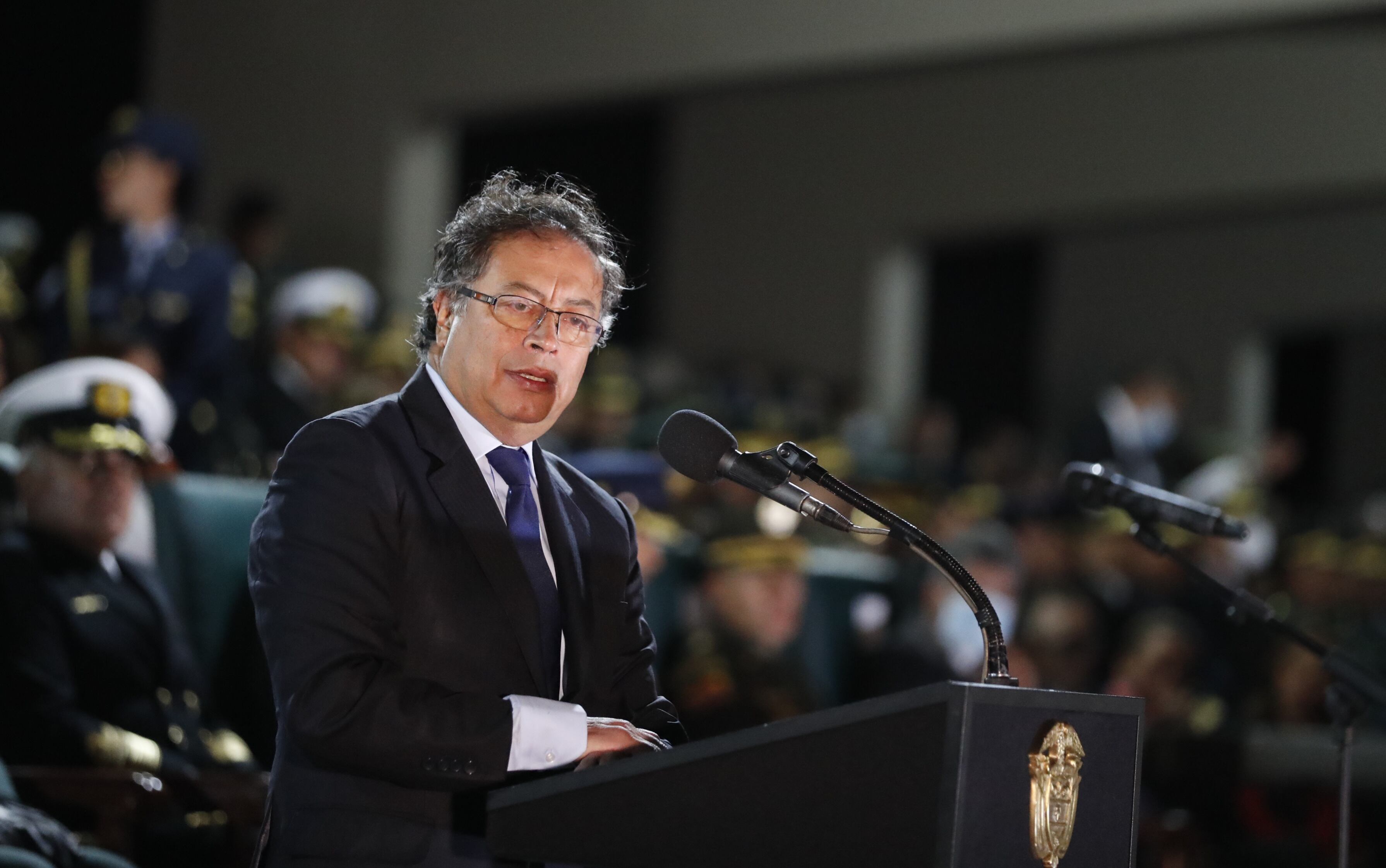 Mayor General Hélder Fernan Giraldo Bonilla, comandante de Las Fuerzas Públicas
Ceremonia de transmisión de mando ejercito
Gustavo Petro
agosto 20 2022