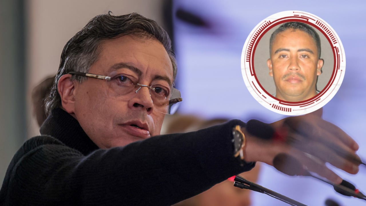 Gustavo Petro y alias Gonzalito, segundo cabecilla del Clan del Golfo.