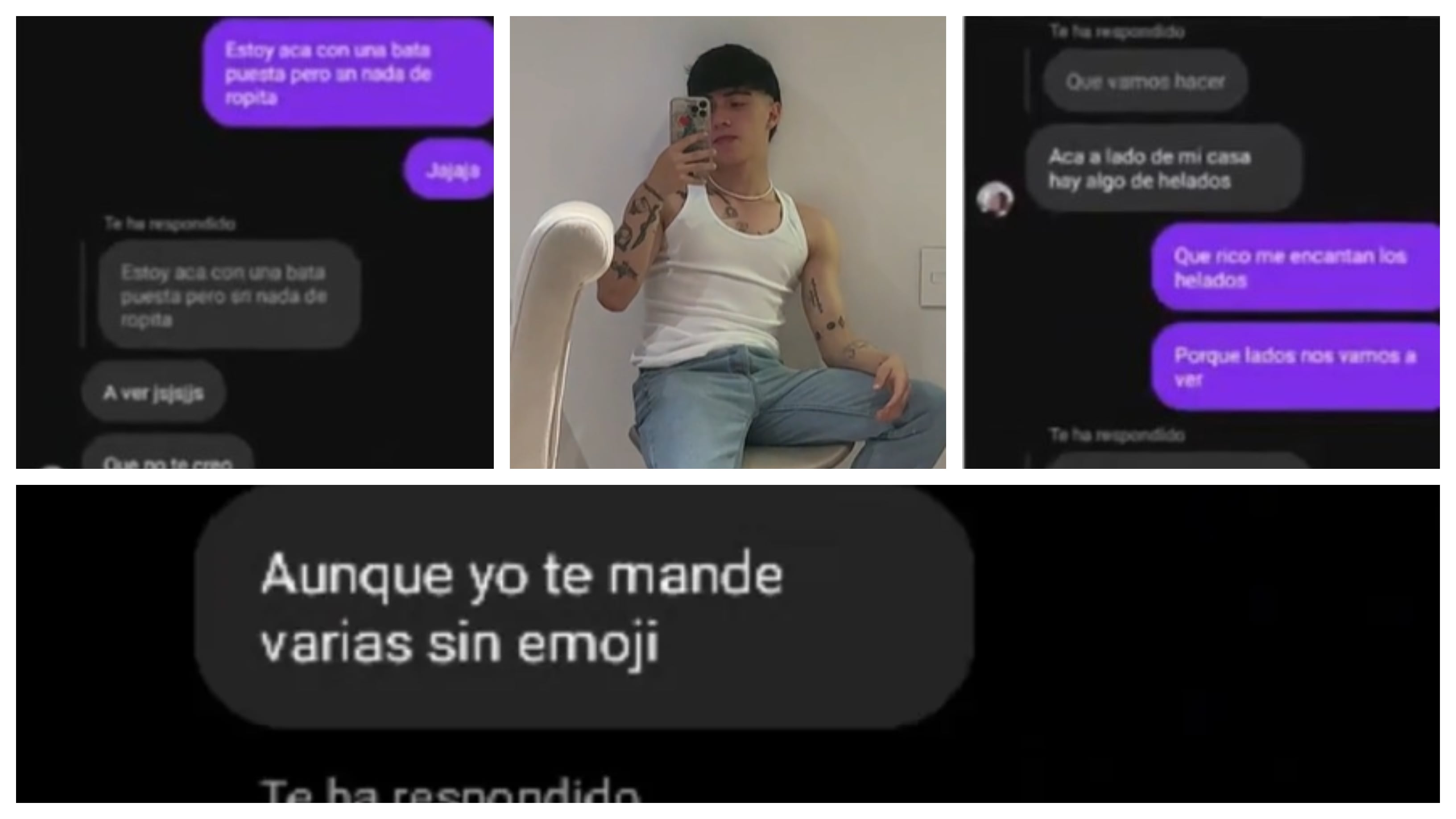 Supuestos chats de Juan Felipe Rincón con menor de edad.