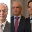 1. Jaime Alberto Palacio Botero (Junta de Nutresa) 2. Luis Javier Zuluaga Palacio (Junta Sura) 3. Sebastián Orejuela Martínez (Junta Sura) 4. Juan Constantino Martínez (Junta Nutresa) - Foto: Fotos: Cortesía Grupo Sura y Nutresa Collage: SEMANA