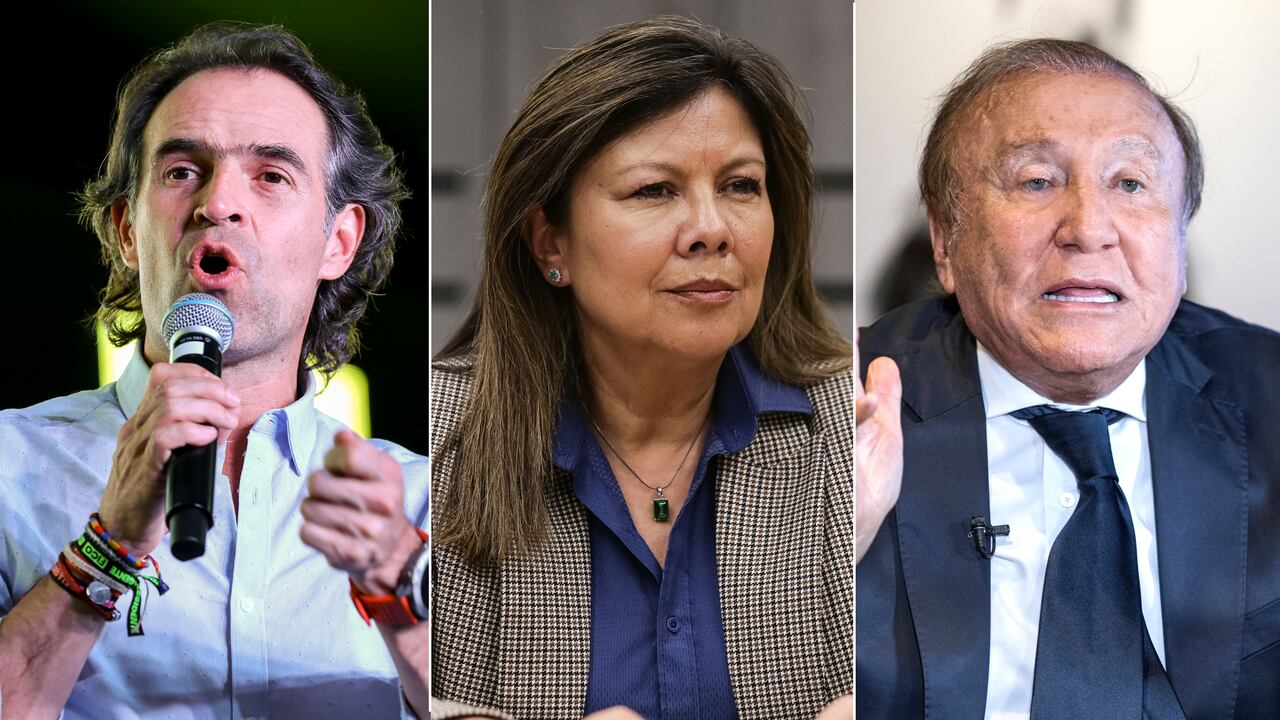 Federico Gutiérrez, Luz Adriana Camargo y Rodolfo Hernández.