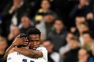 Luis Sinisterra marcó gol con el Leeds frente al Leicester.
AFP / El País