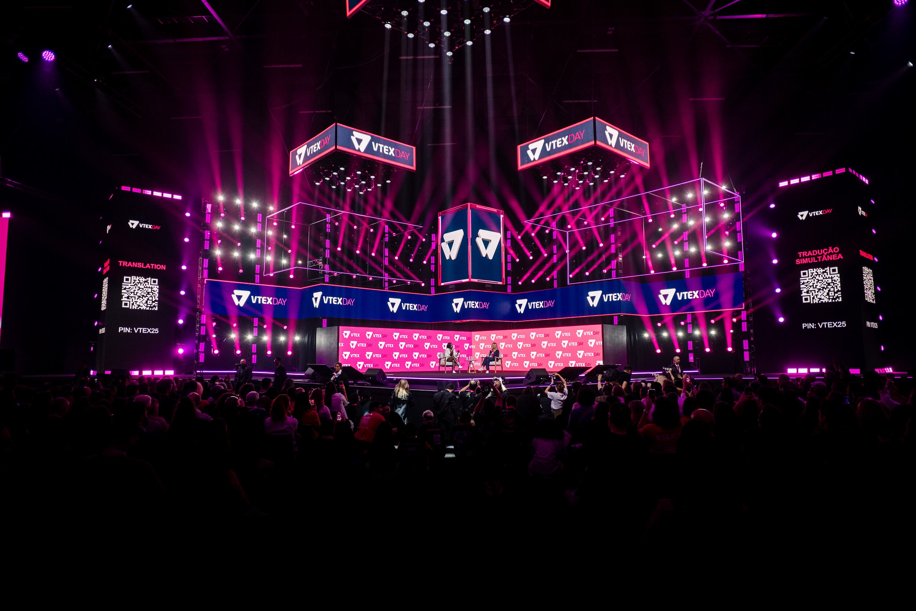 Durante el VTEX Day, el mayor evento de comercio digital en América Latina que se realizó en São Paulo, participaron más de 25.000 asistentes por jornada.