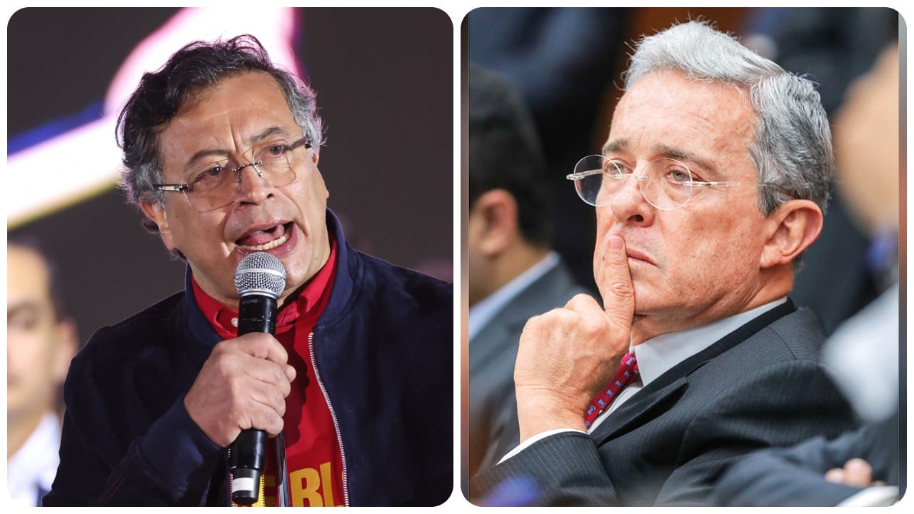 Álvaro Uribe y Gustavo Petro