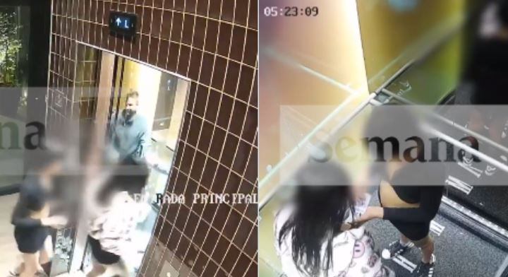 Video del momento en que las niñas salen del cuarto del gringo