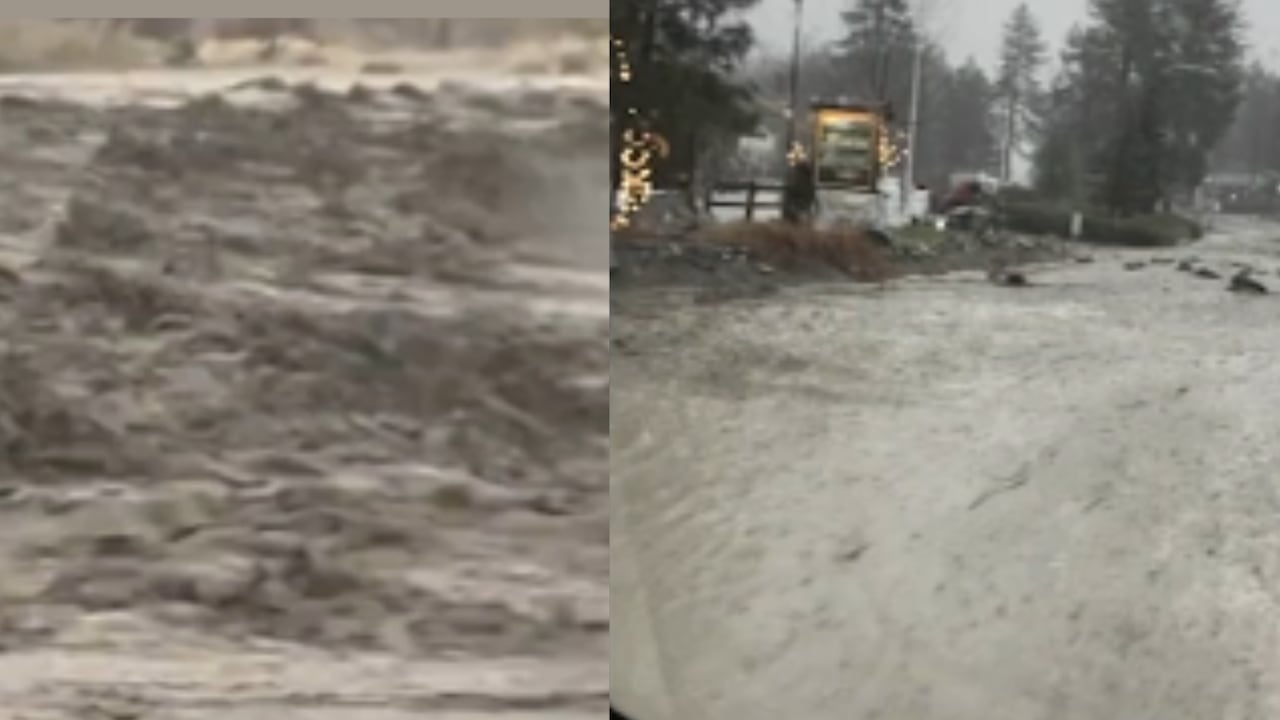 La comunidad de Wrightwood enfrenta inundaciones y caminos cubiertos de barro, mientras autoridades locales mantienen evacuaciones preventivas y rescates en curso.