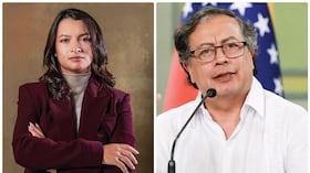 Andrea Petro y Gustavo Petro.