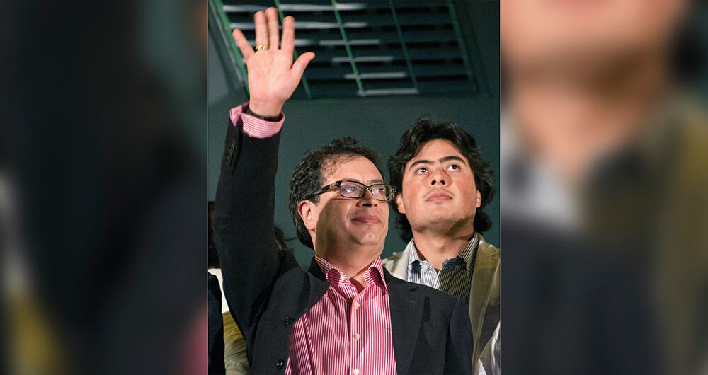 Gustavo Petro y Nicolás Petro.