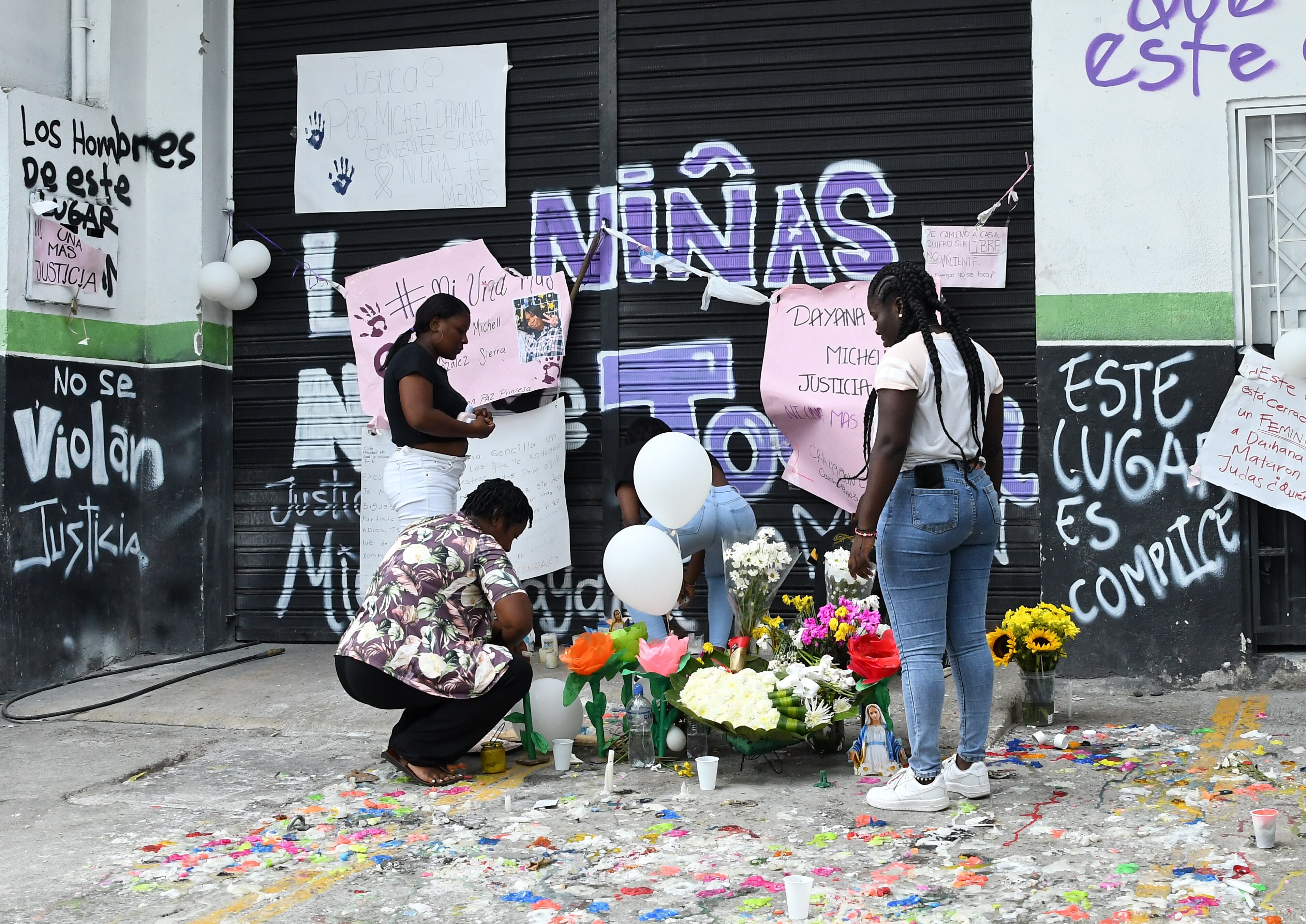 Familiares, amigos y vecinos de Michelle Dayana realizaron este domingo 10 de diciembre una nueva manifestación en el lugar donde ocurrió el homicidio.