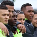 Banquillo de suplentes de Atlético Nacional en el partido ante Fortaleza por la Liga BetPlay