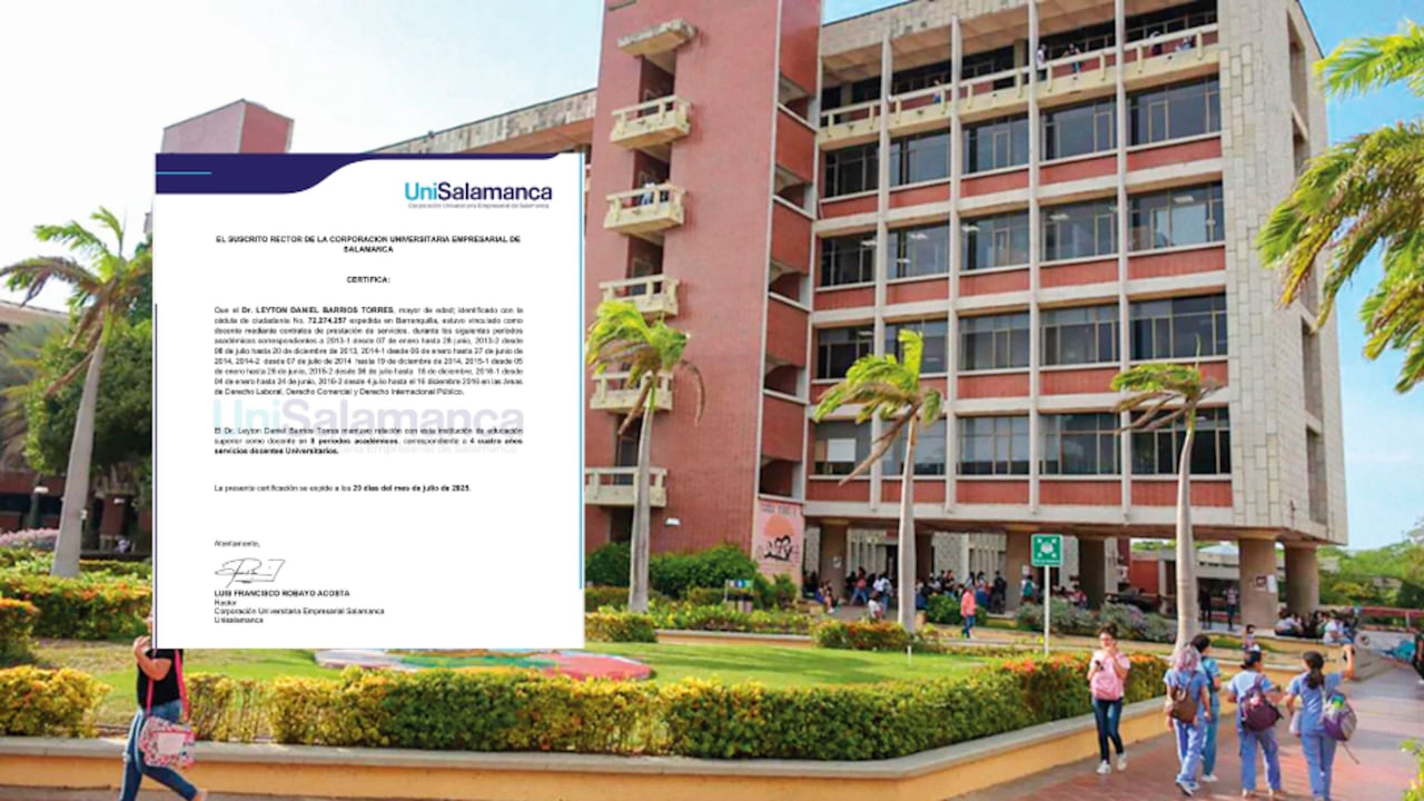 Universidad del Atlántico y documento que genera controversia.