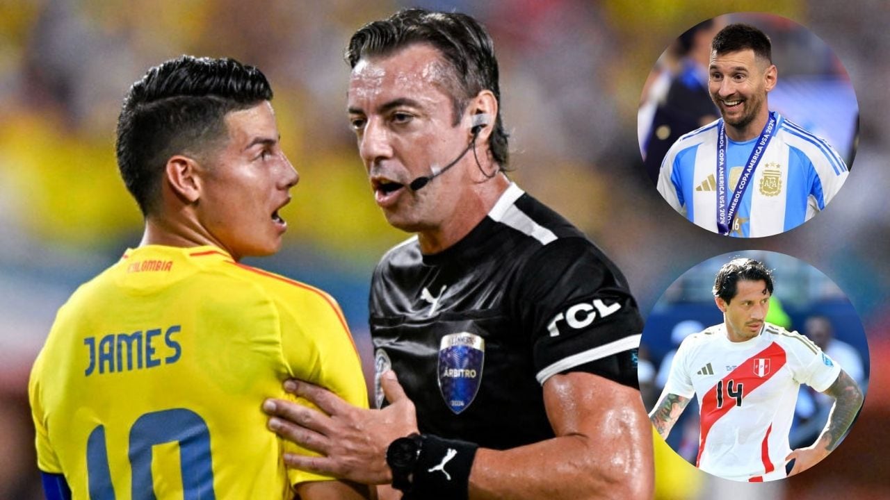 Árbitros que le pitarán a Colombia en las Eliminatorias.