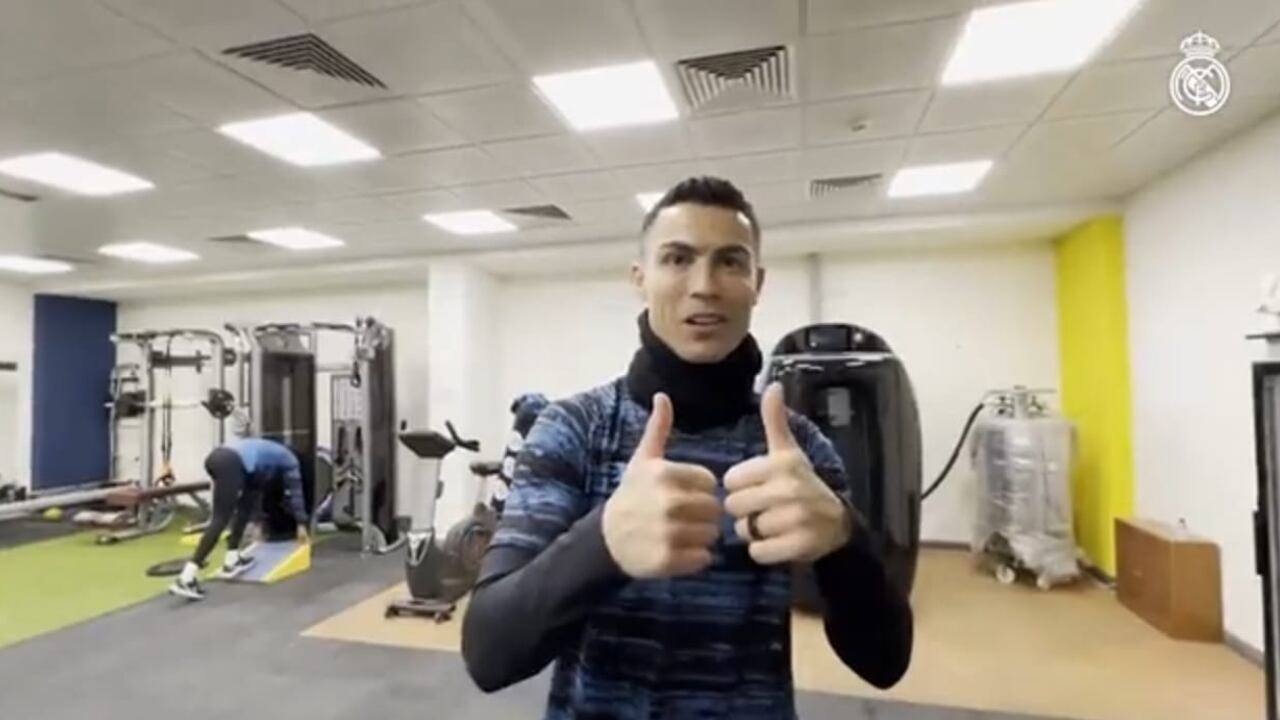 Cristiano Ronaldo se reencontró con la plantilla del Real Madrid.