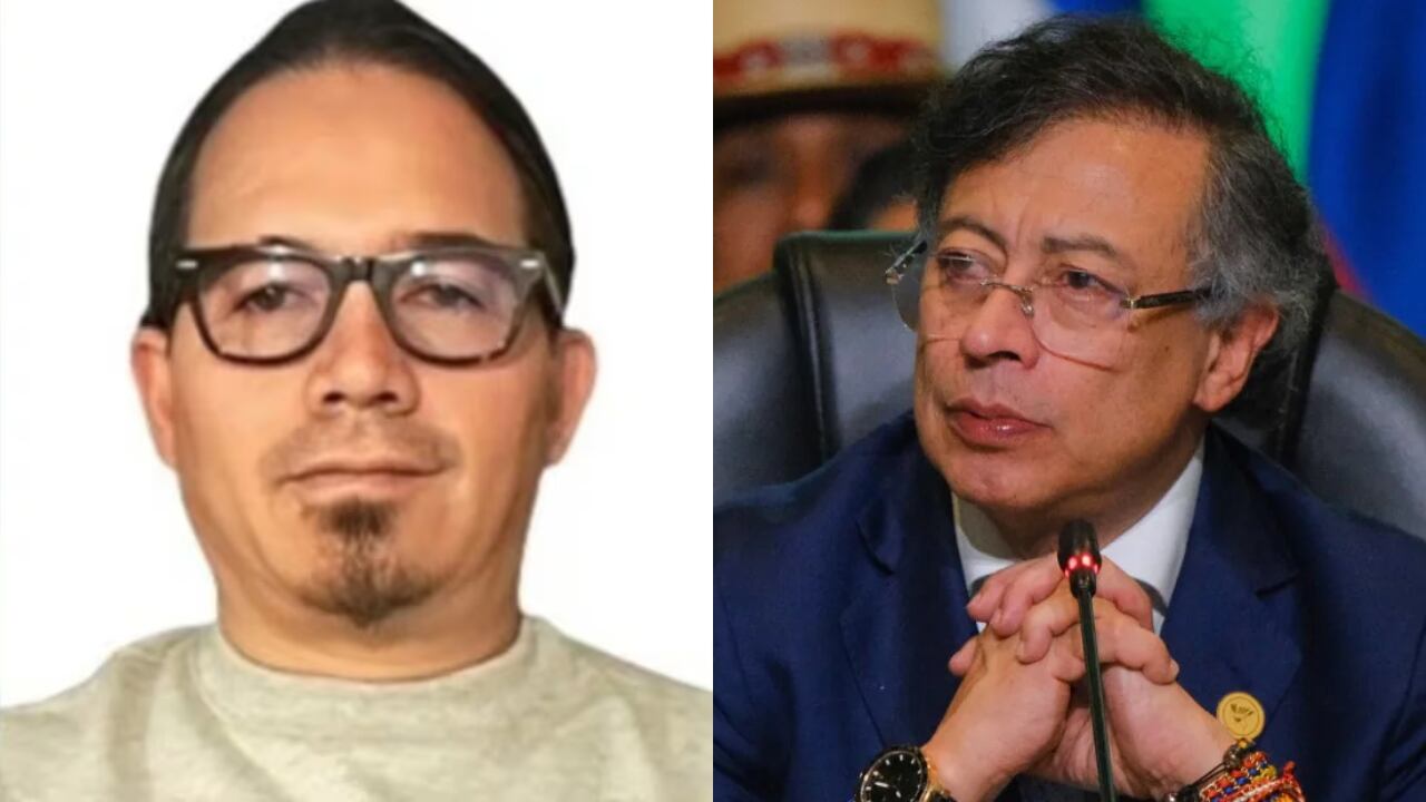 Wilmar Mejía y el presidente Gustavo Petro.