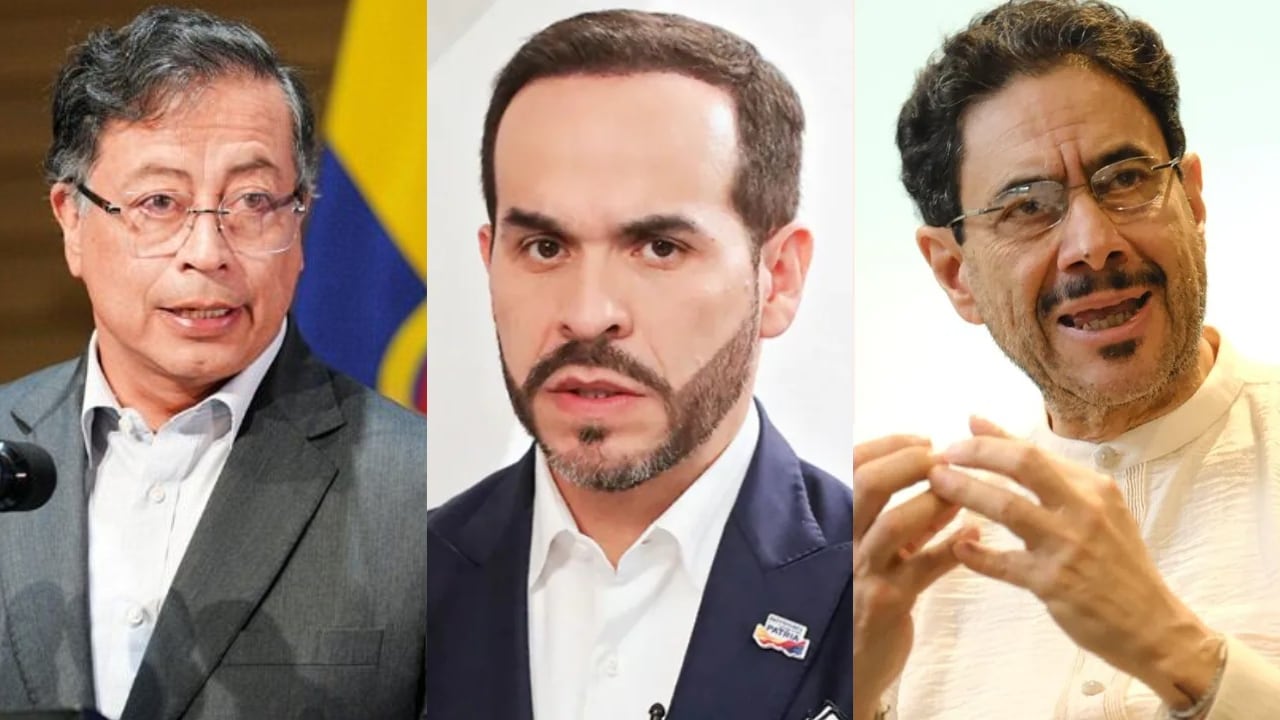 Expresidente Gustavo Petro, presidente Abelardo De La Espriella e Iván Cepeda.