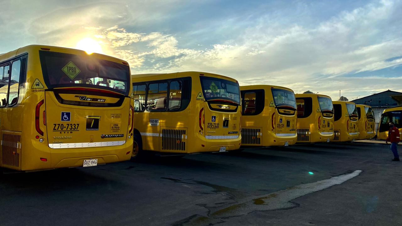 Nuevos buses Euro VI de TransMilenio