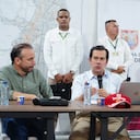 El ministro del Interior, Rodrigo Lara, durante un Puesto de Mando Unificado en la ciudad de Cali.