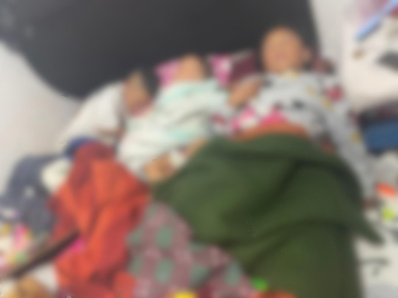 Tres de los niños en condiciones de abandono hallados en casa de Usme, según la Policía.
