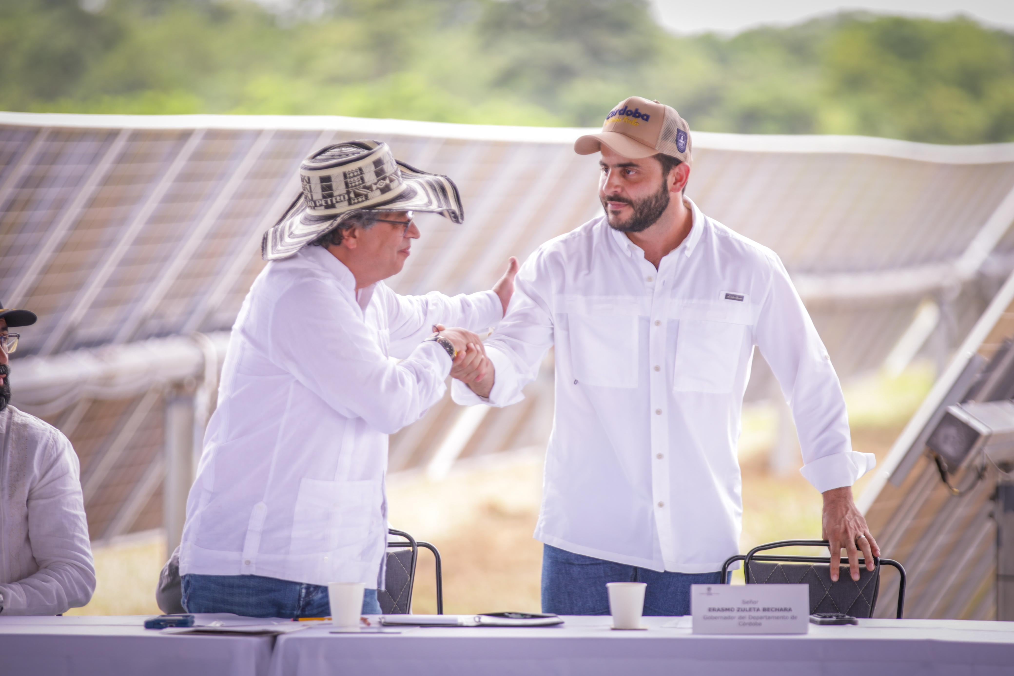 El presidente Gustavo Petro y Erasmo Zuleta.